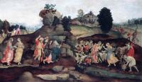 Lippi, Filippino - Moses brings forth Water out of the Rock